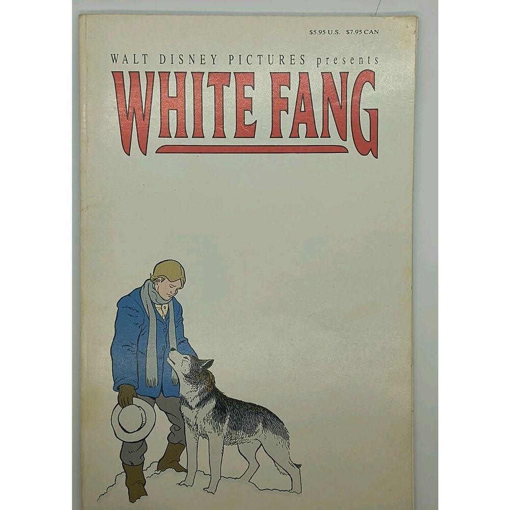 Walt Disney Pictures Presents White Fang Graphic Novel  - 1990